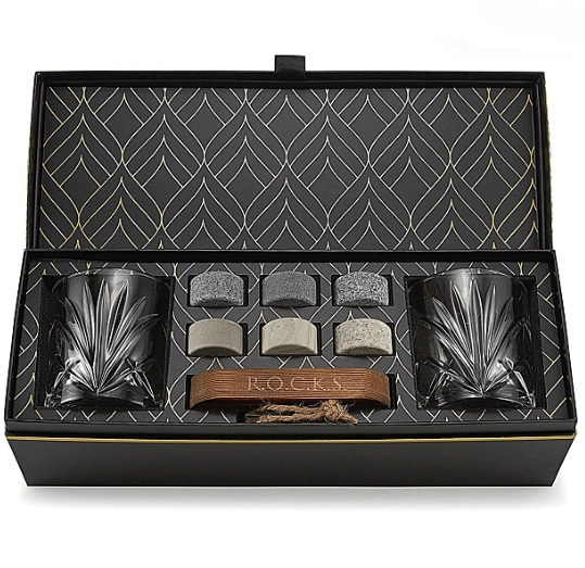 DipDipLife |法國R.O.C.K.S.™️ 棕梠玻璃威士忌雙酒杯禮盒