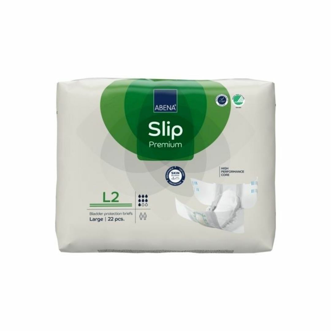 Abena 雅保 - Slip Premium L2 標準日用成人紙尿片 (大) | (原箱4包 x 22片)