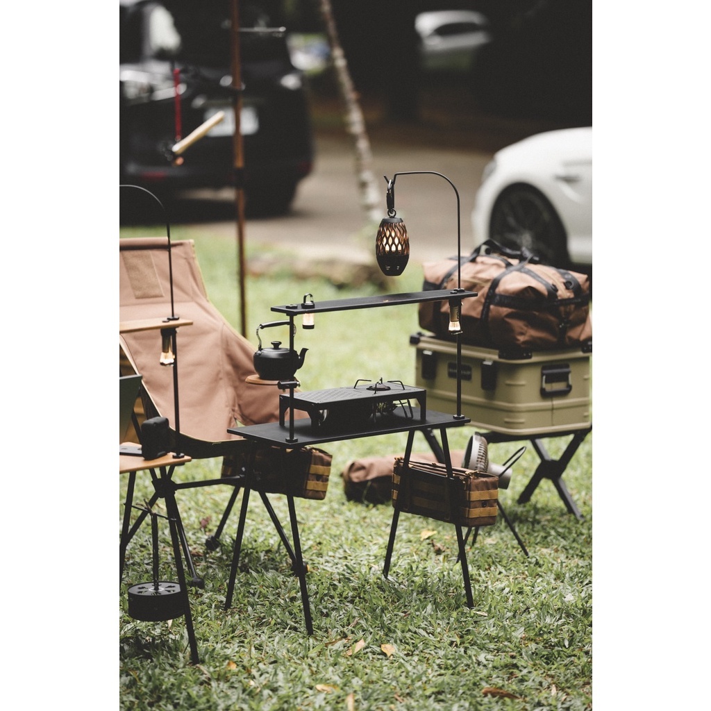 *【日月鉄工所】昭和桌 (含燈桿)