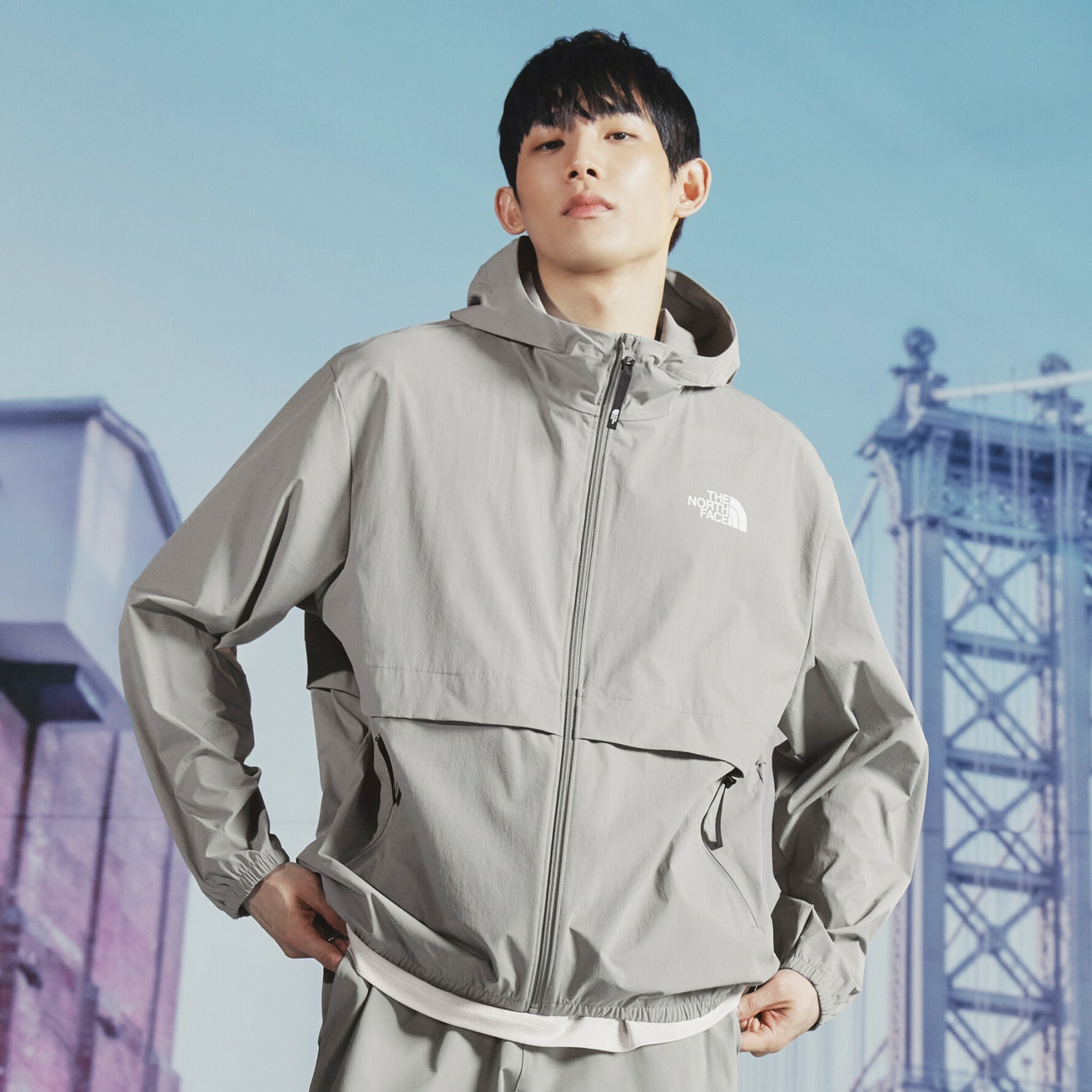 THE NORTH FACE 白標 ICE RUN JACKET 連帽外套 淺綠 NJ3BP10L