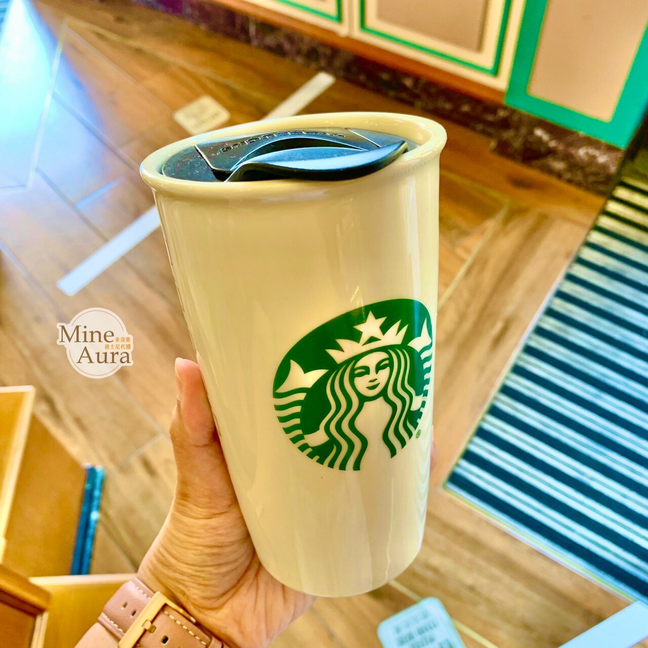 星巴克 Starbucks 樂園限定 陶瓷 隨行杯 水杯 -香港迪士尼樂園
