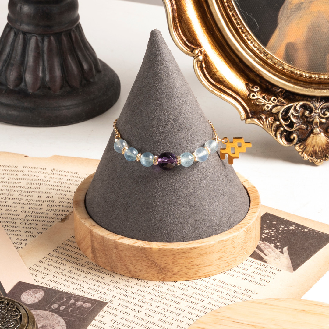 【群星】自由航線-紫水晶海藍寶手鍊