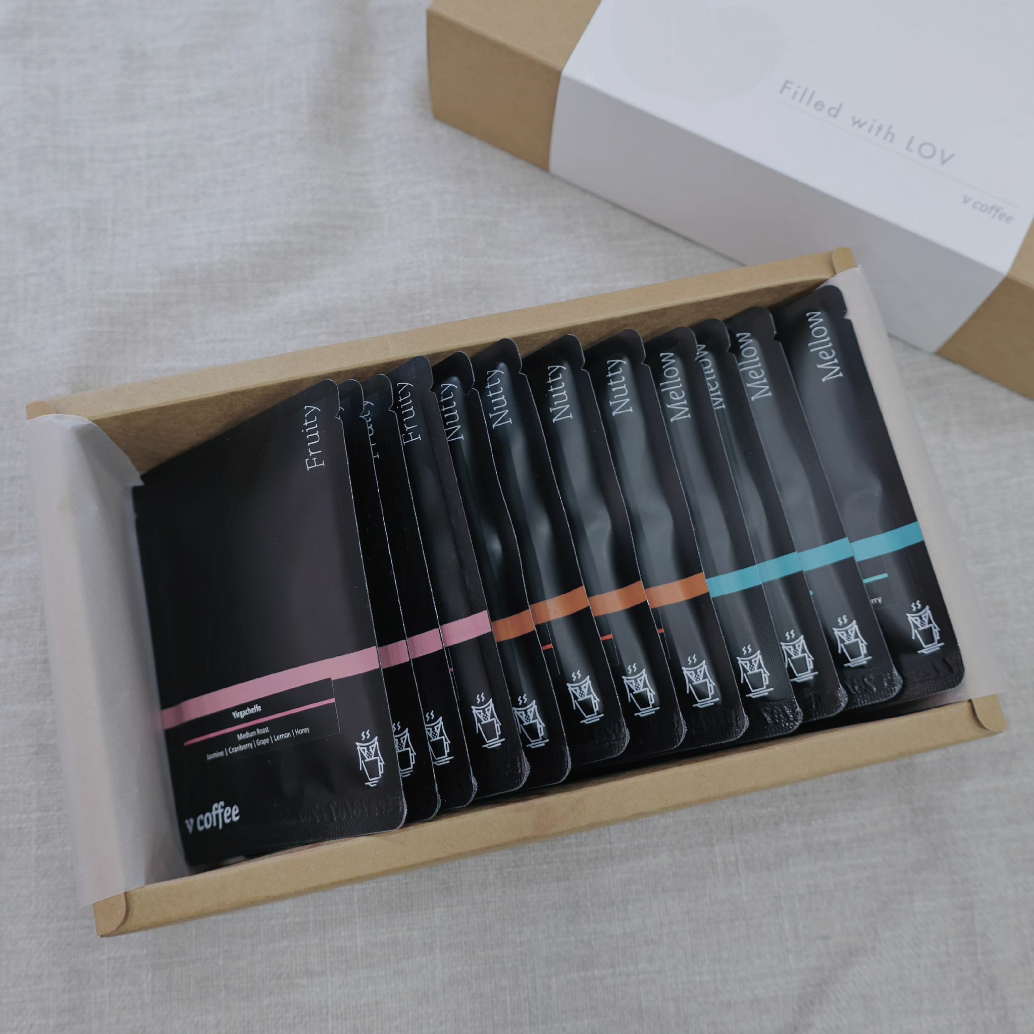 【LovLov Coffee】V型掛耳包禮盒(12入) 3種口味