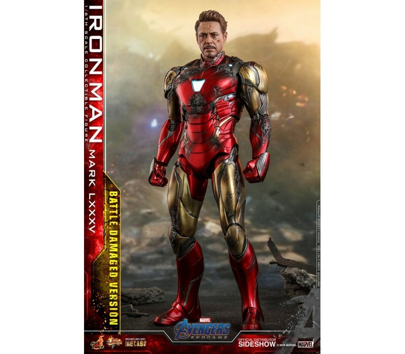 Hottoys 1/6 Mms543 Iron Man Mark 85 Battle Damaged Version