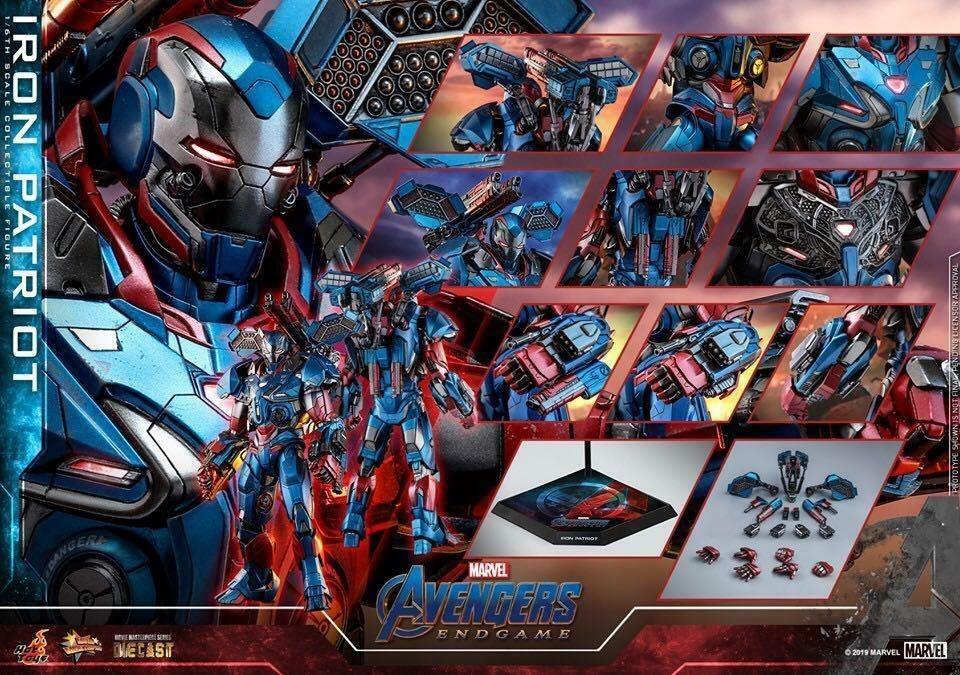 Hottoys MMS547 D34 Iron Patriot Avengers Endgame War Machine 愛國者鋼鐵愛國者復仇者聯盟終局之戰