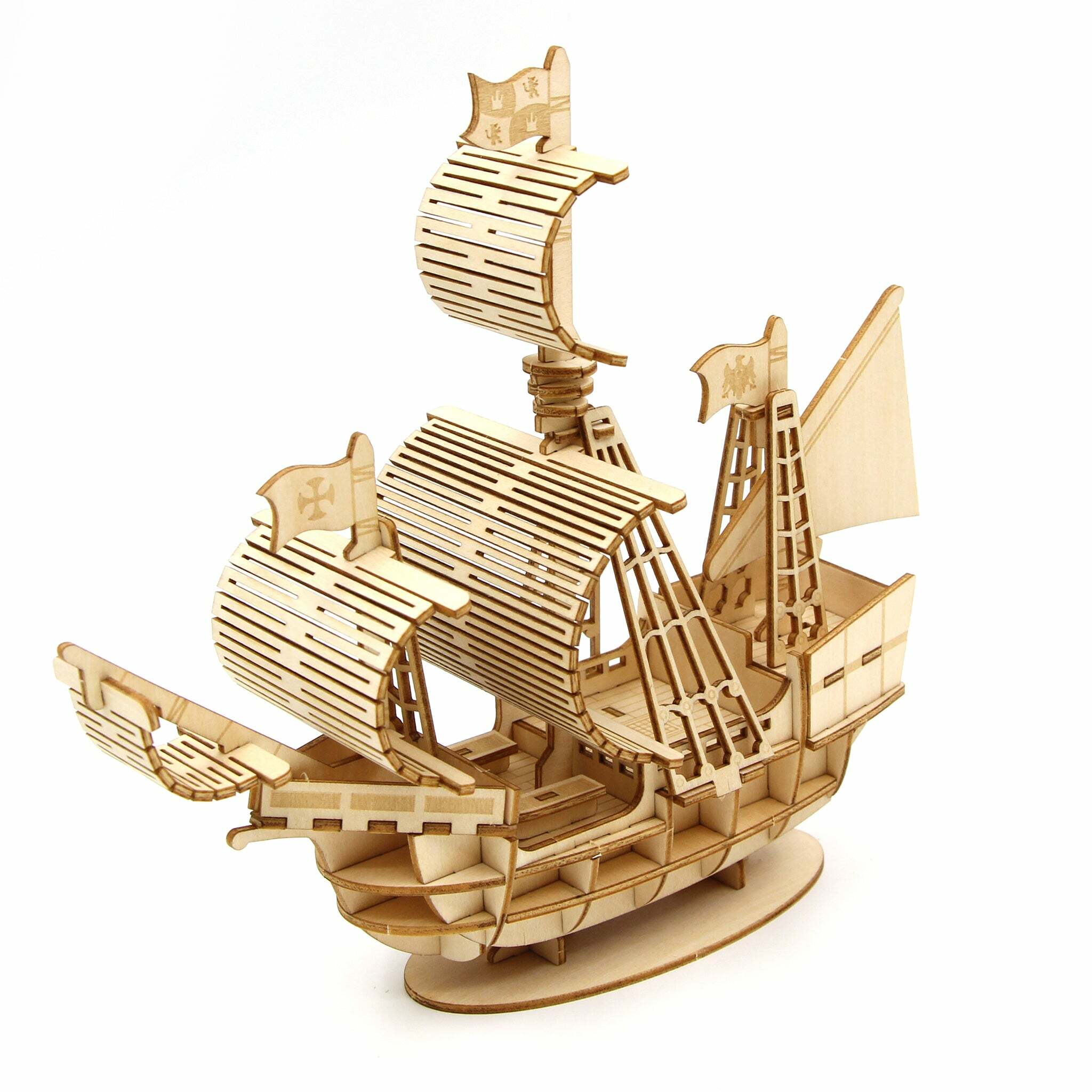 JIGZLE (E) 3D PLYWOOD PUZZLE - Sailing Ship