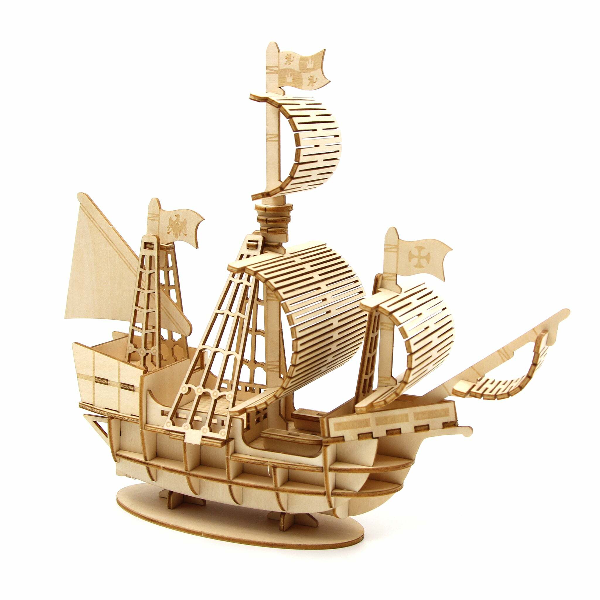 JIGZLE (E) 3D PLYWOOD PUZZLE - Sailing Ship