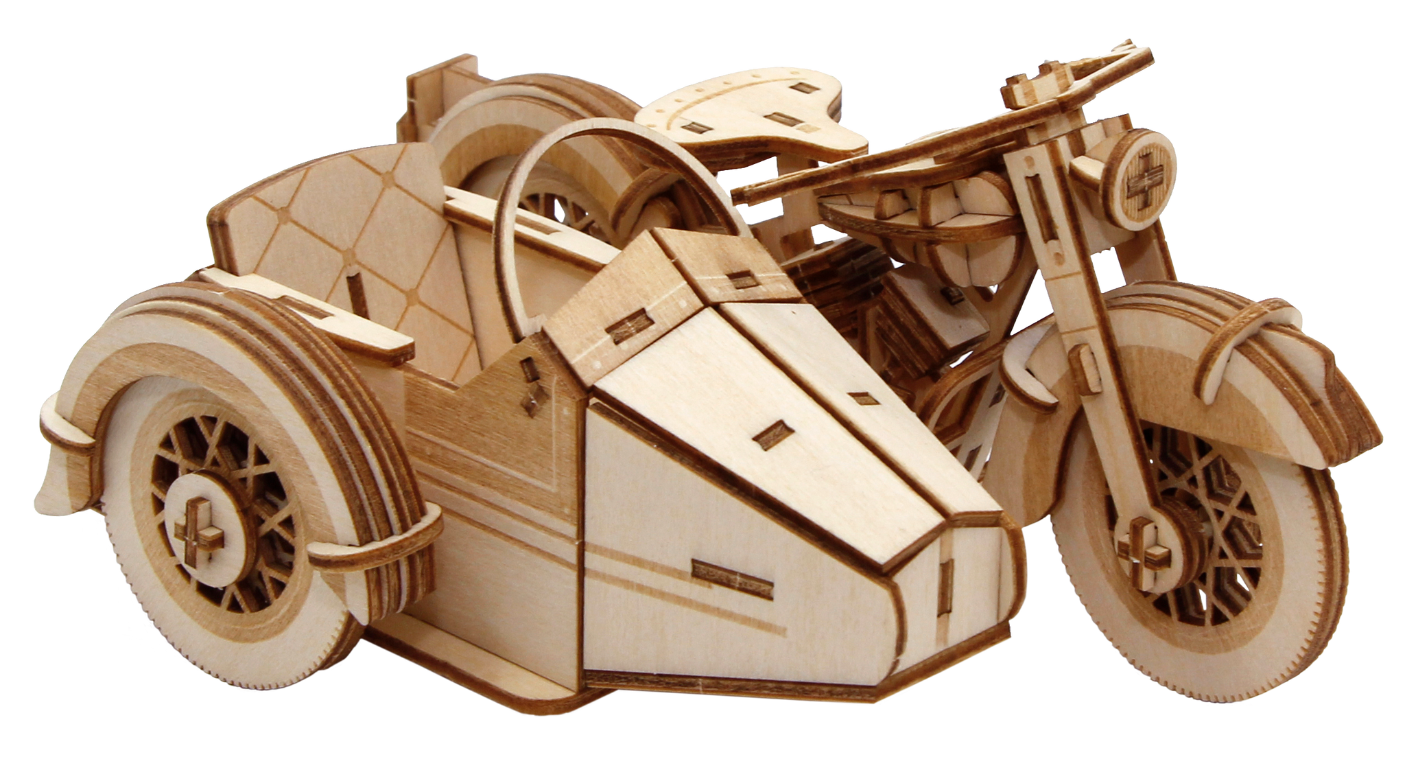 JIGZLE (E) 3D PLYWOOD PUZZLE - Classic Sidecar