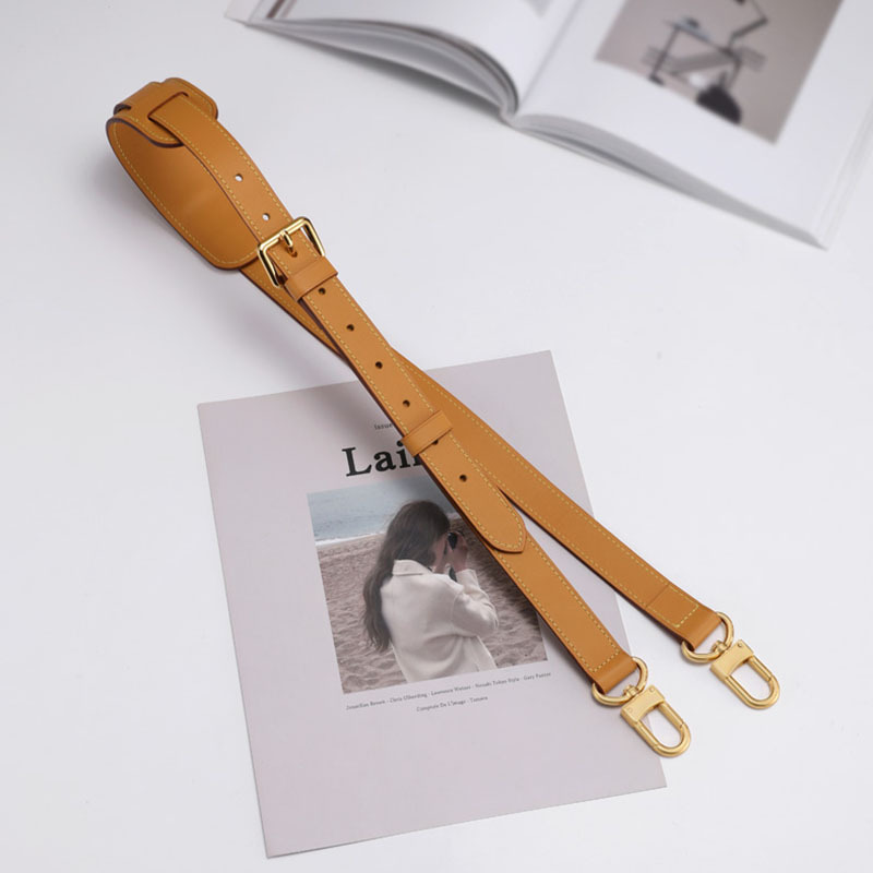 中古delightful包包蜜蠟色肩帶改造替換植鞣革變色皮包帶