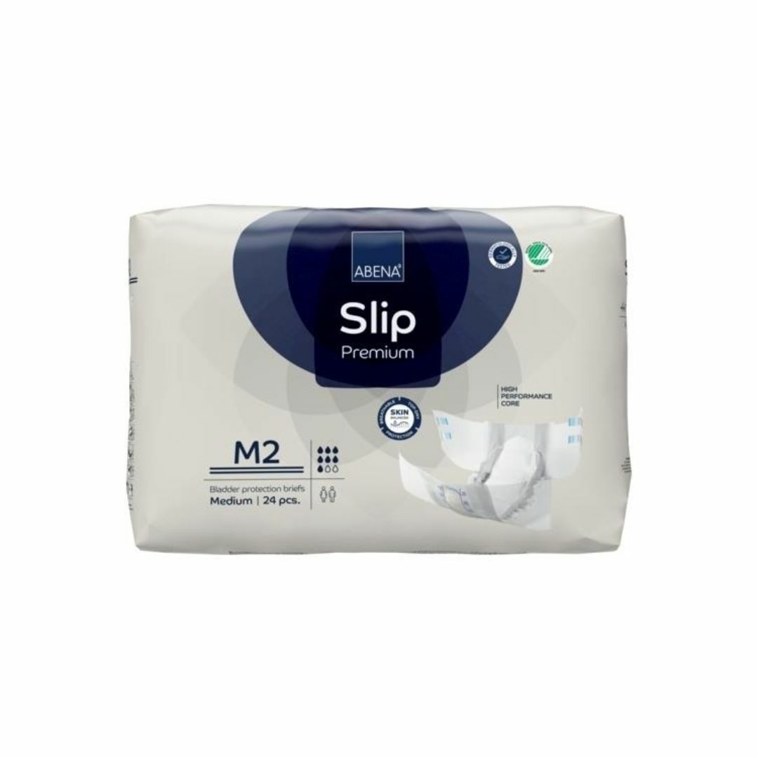 Abena 雅保 - Slip Premium M2 標準日用成人紙尿片 (中) | (原箱4包 x 24片)
