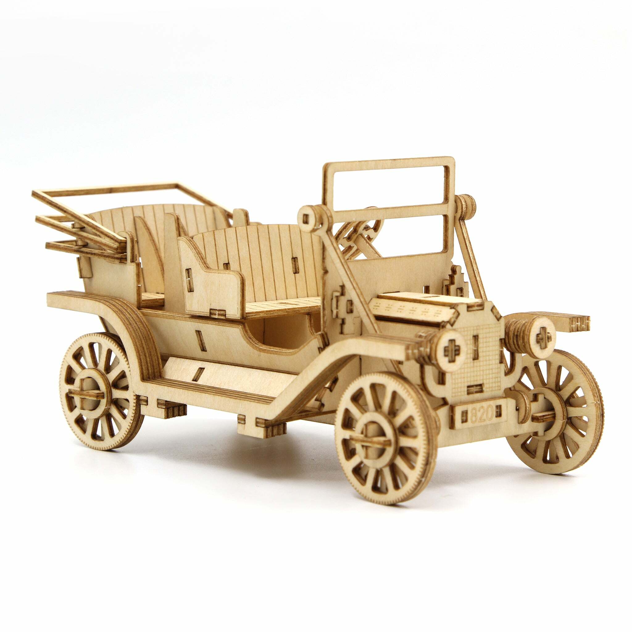 JIGZLE (E) 3D PLYWOOD PUZZLE - Classic Car Phone Stand