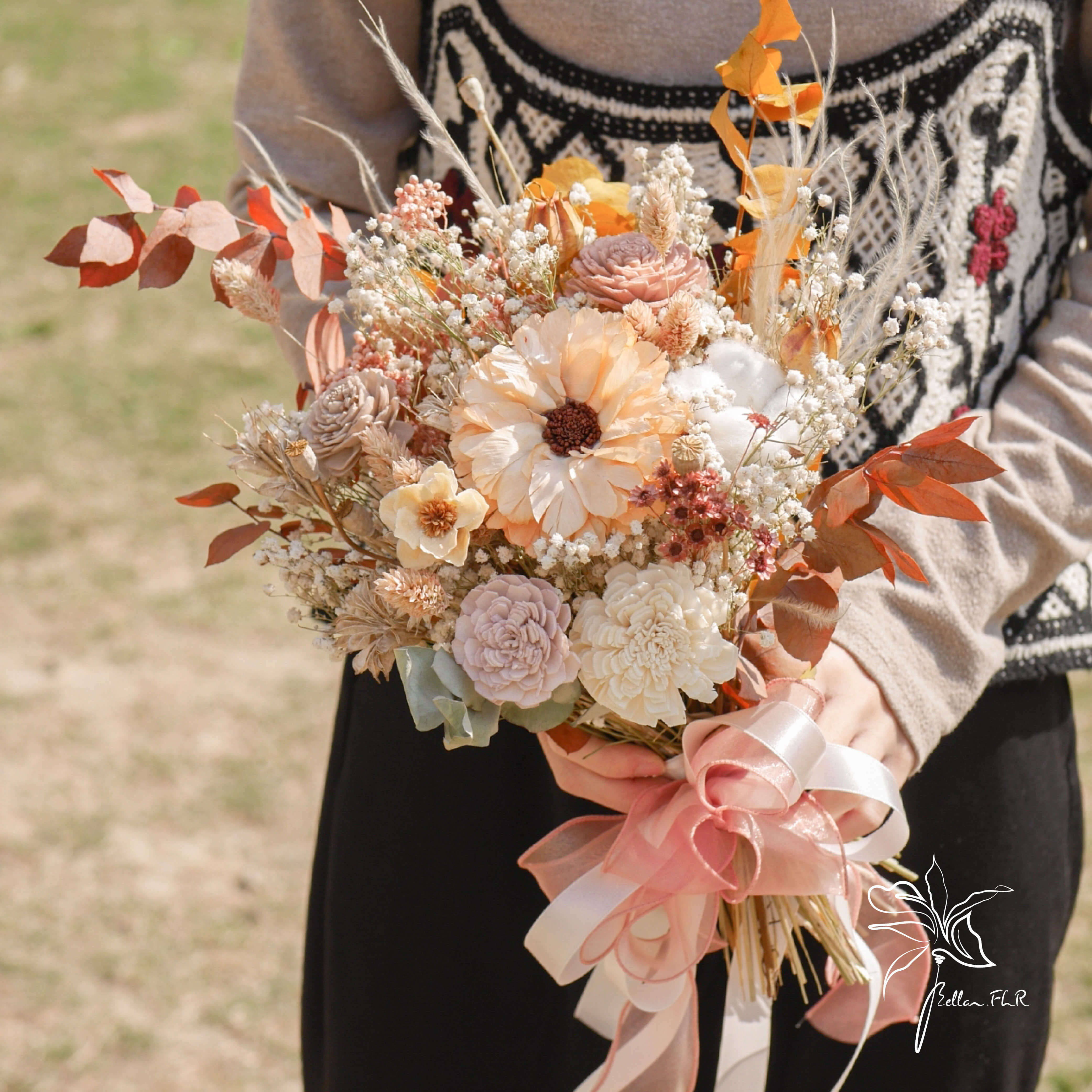 【陽光普照】全乾燥中型捧花