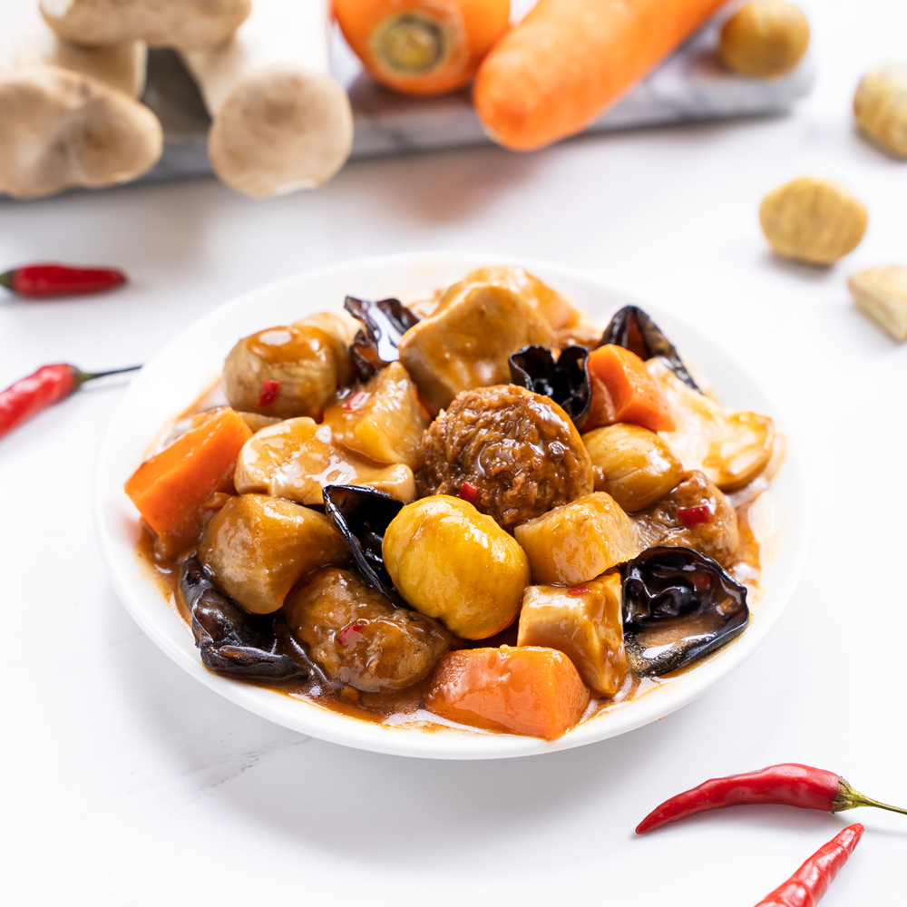 紅燒栗子杏鮑菇200G-全素