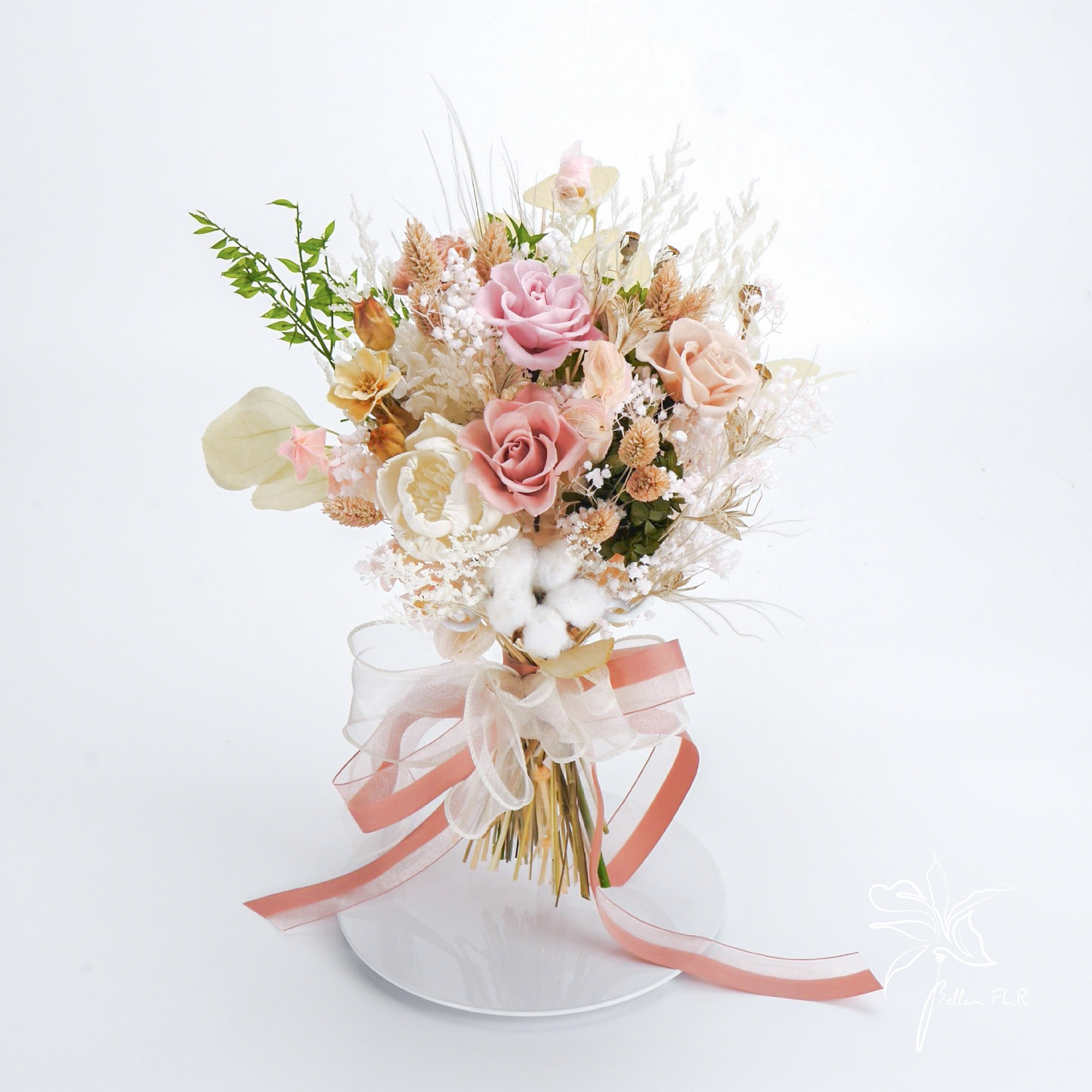 【青春戀曲】3朵永生主花中型捧花