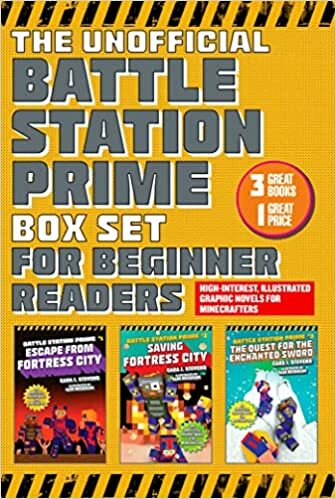 The Unofficial Battle Station Prime Box Set for Beginner Readers: High-Interest, Illustrated Graphic Novels for Minecrafters 3 books Collection