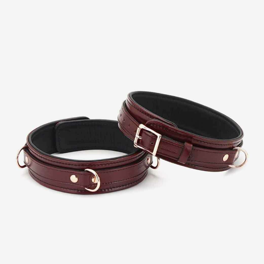 Liebe Seele Wine Red Deluxe 皮革大腿扣 (S/L)