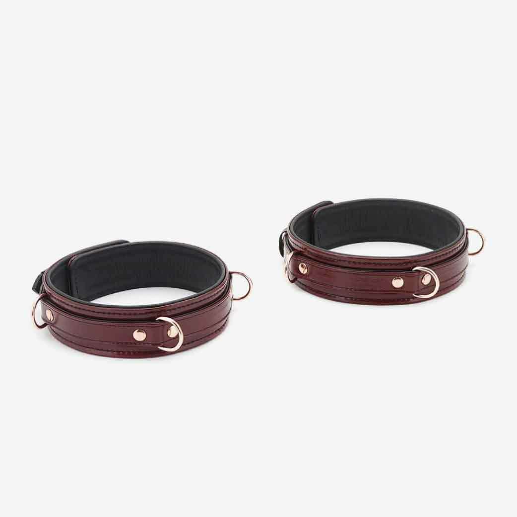 Liebe Seele Wine Red Deluxe 皮革大腿扣 (S/L)