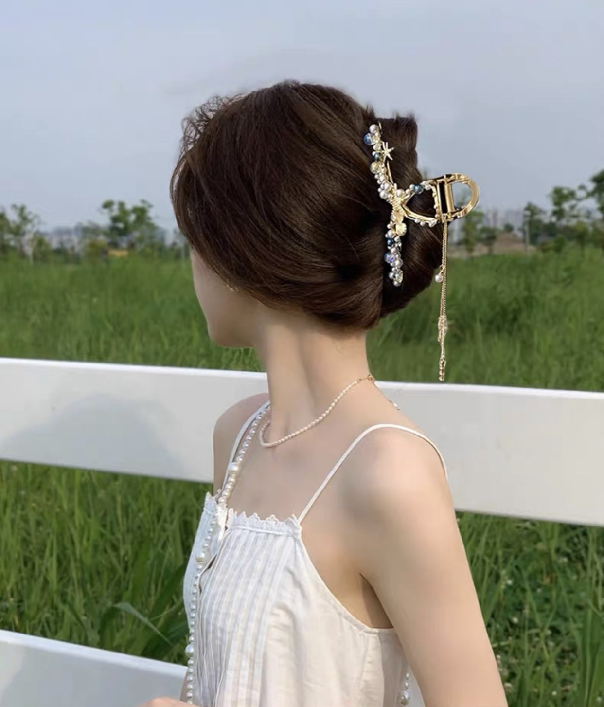 Heart of Ocean Tassel Hair Claw