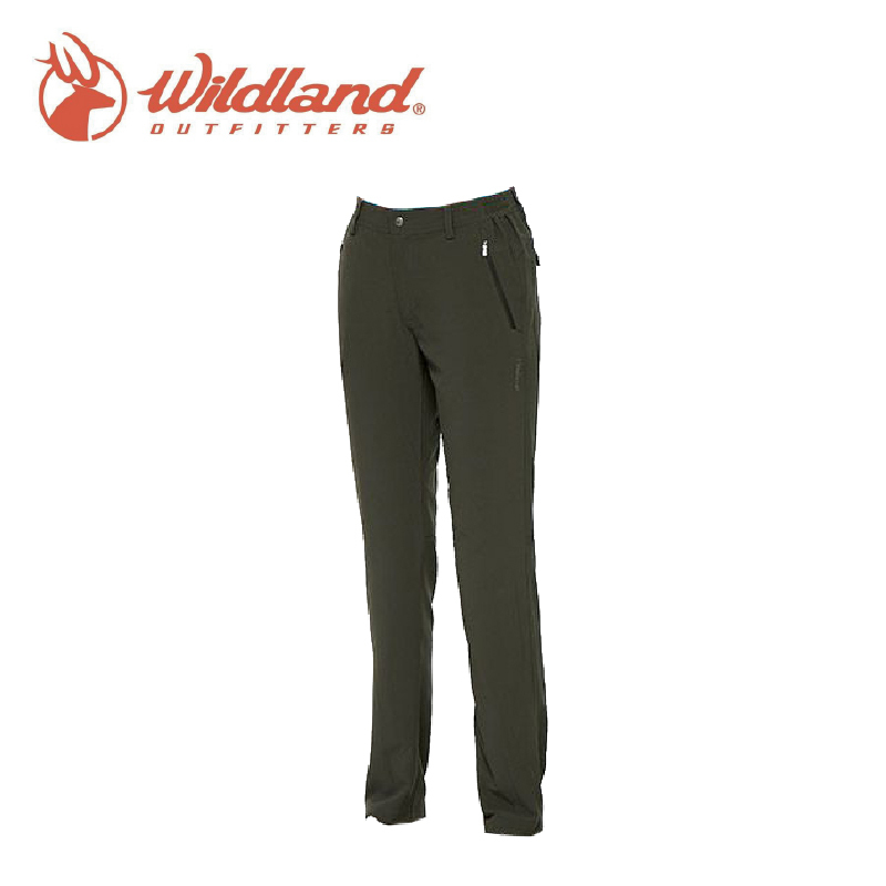 Wildland 荒野 女彈性合身抗UV長褲 93深灰、100松葉灰 露營/戶外/休閒/旅遊/野餐/釣魚 21W81321