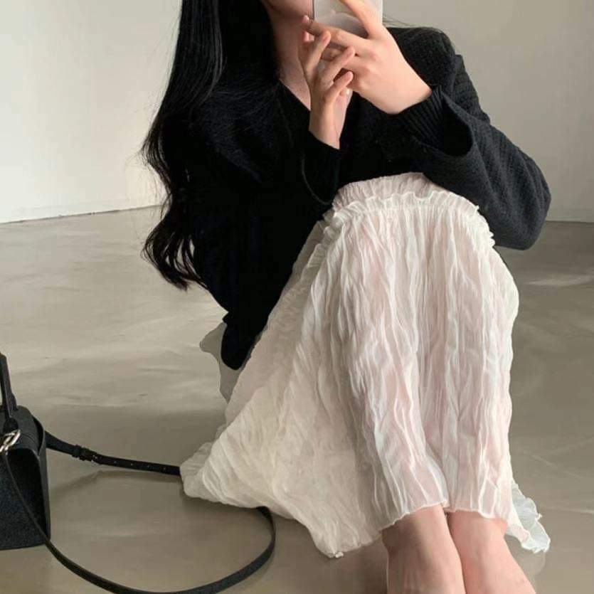 百搭皺皺裙(33499)