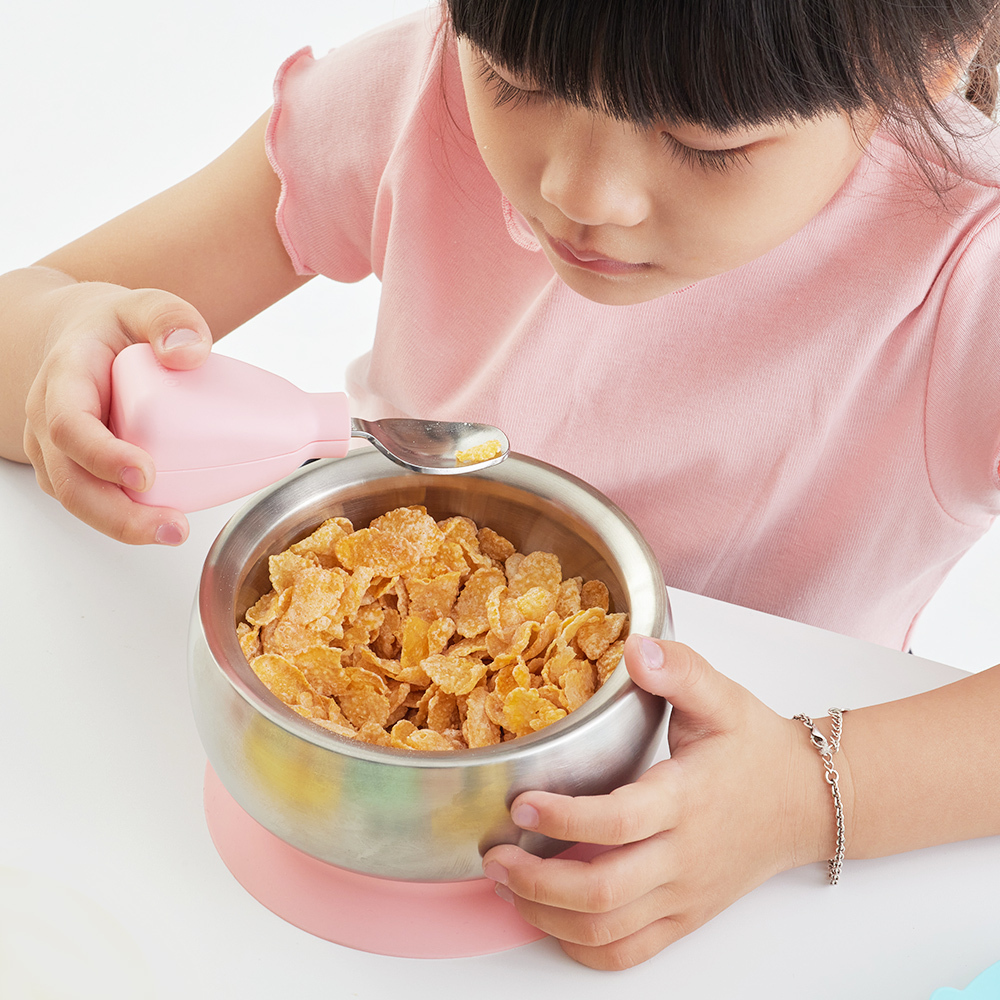 儀式培養｜little.b不鏽鋼吸盤碗*1 +不鏽鋼三用學飲杯