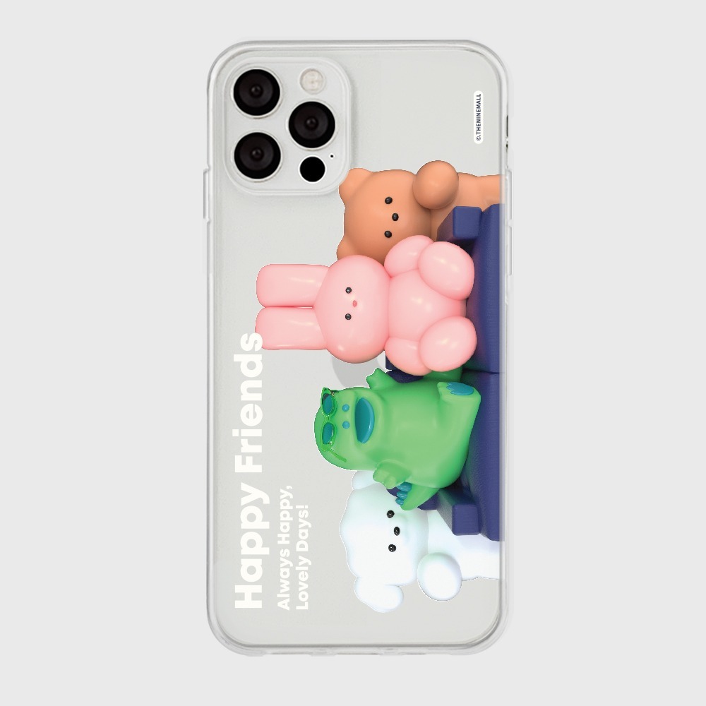 THE NINE MALL - 해피 프렌즈 透明軟殼