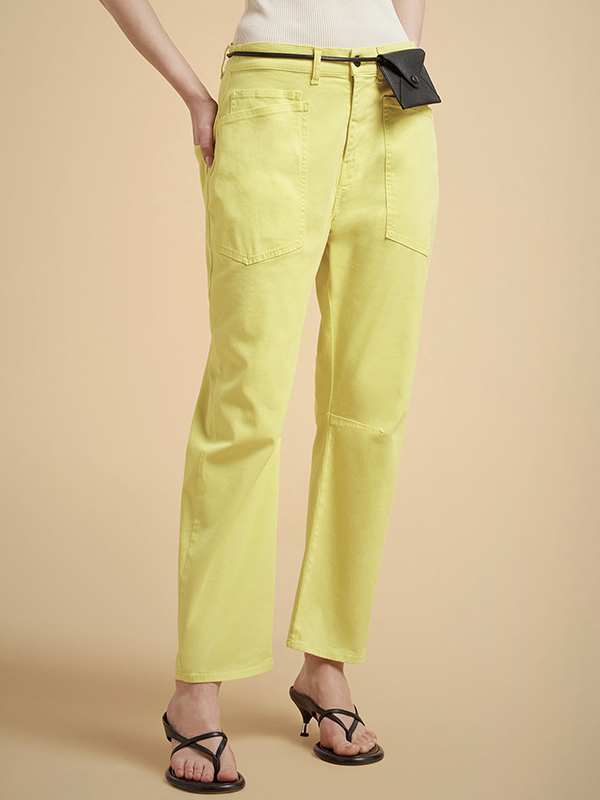 LIVIANA CONTI 口袋造型棉褲 (黃)