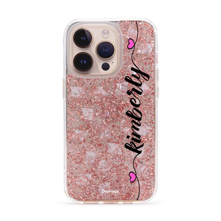 俏皮姓名 玫瑰金貝拉殼 - (訂製名字) iPhone客製化手機殼