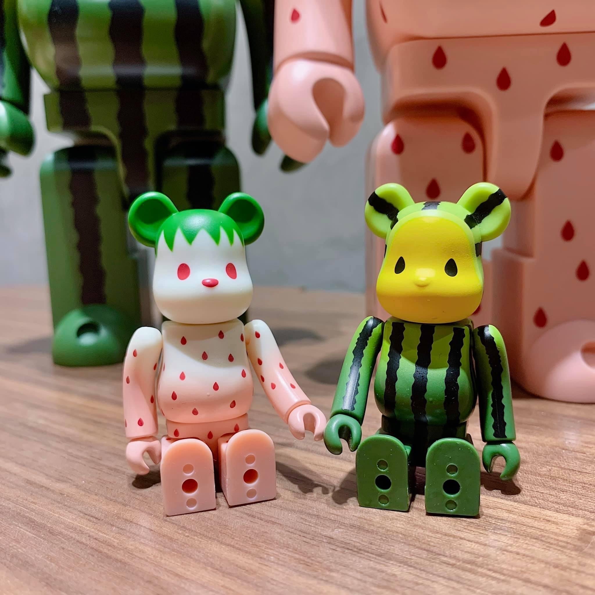 BE@RBRICK X CLOT SUMMER FRUITS YELLOW WATERMELON 400%+100% SET