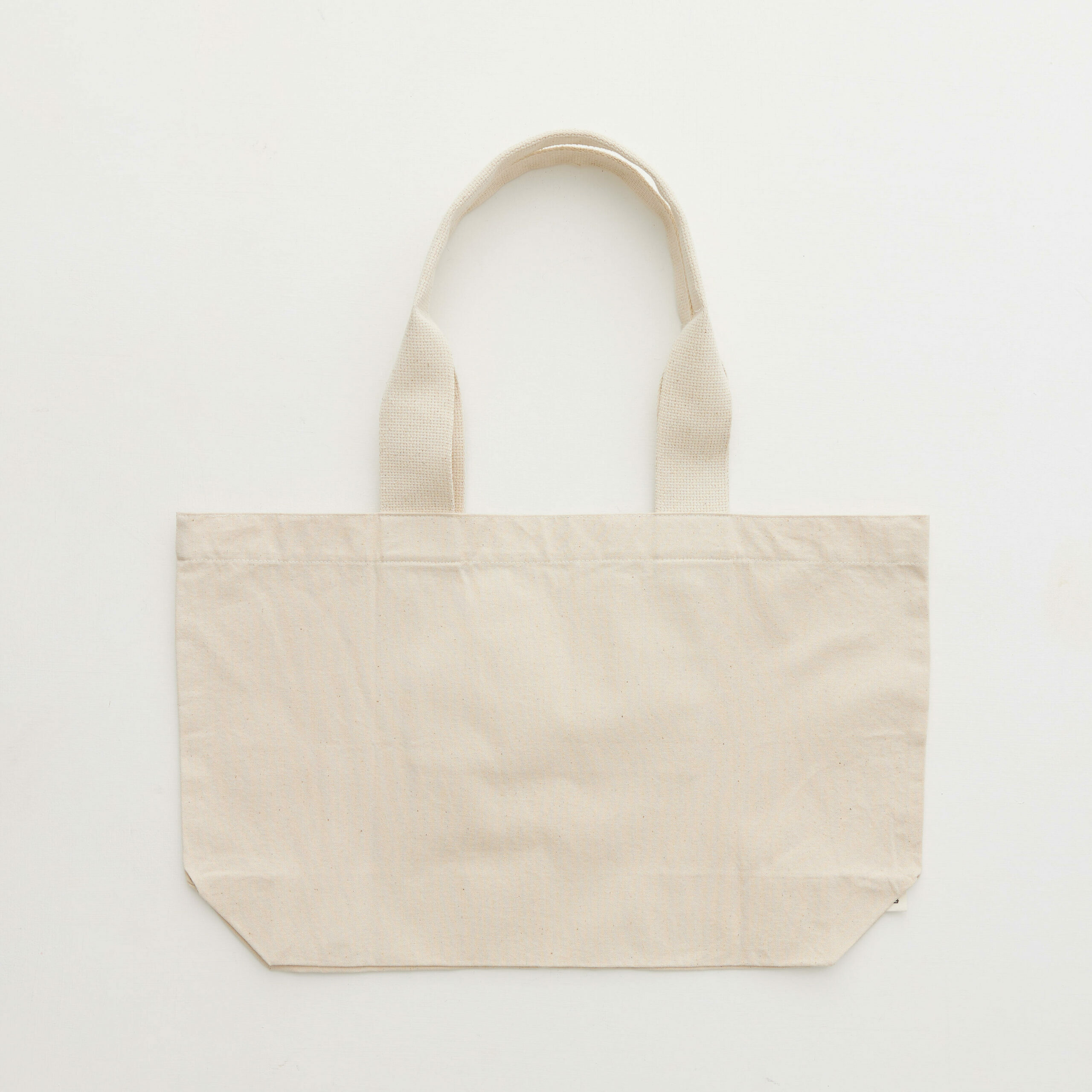 課程材料/素色橫式購物托特袋