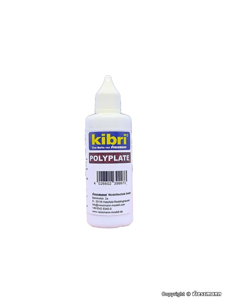 Kibri 39997 Polyplate glue, 80 ml 紙類用 模型膠