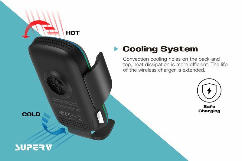 SuperV 15W無線車充支架