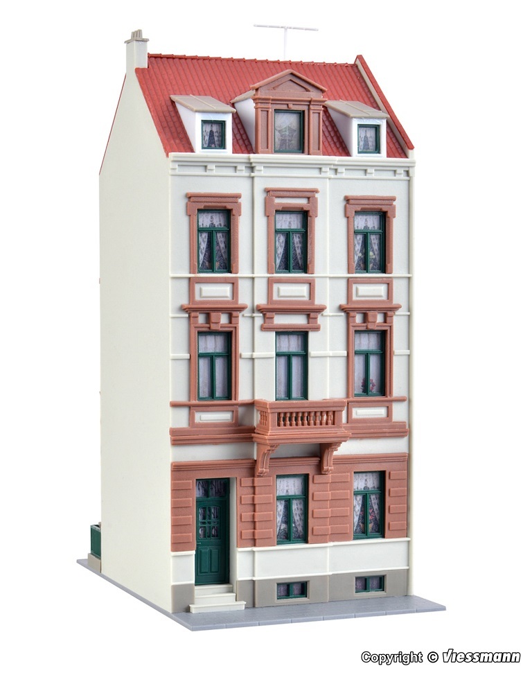 Kibri 39102 HO scale Middle-class house at the park Bonn kit.
