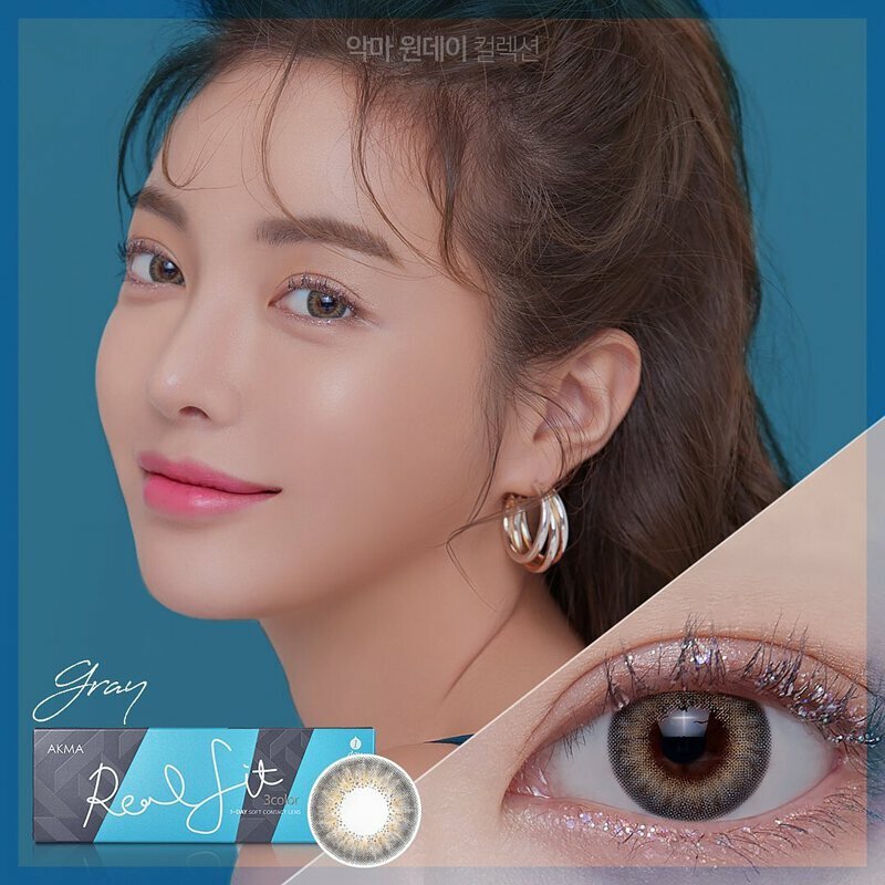 [日拋] LENSME Real Fit 3 Color 1 Day Gray 每日拋棄彩妝隱形眼鏡｜每盒30片