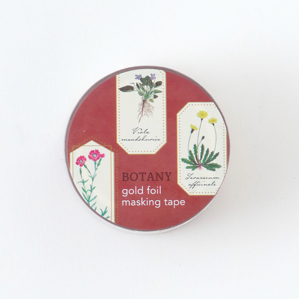 植物學 金箔 和紙膠帶 ｜日本STUDY HOLIC