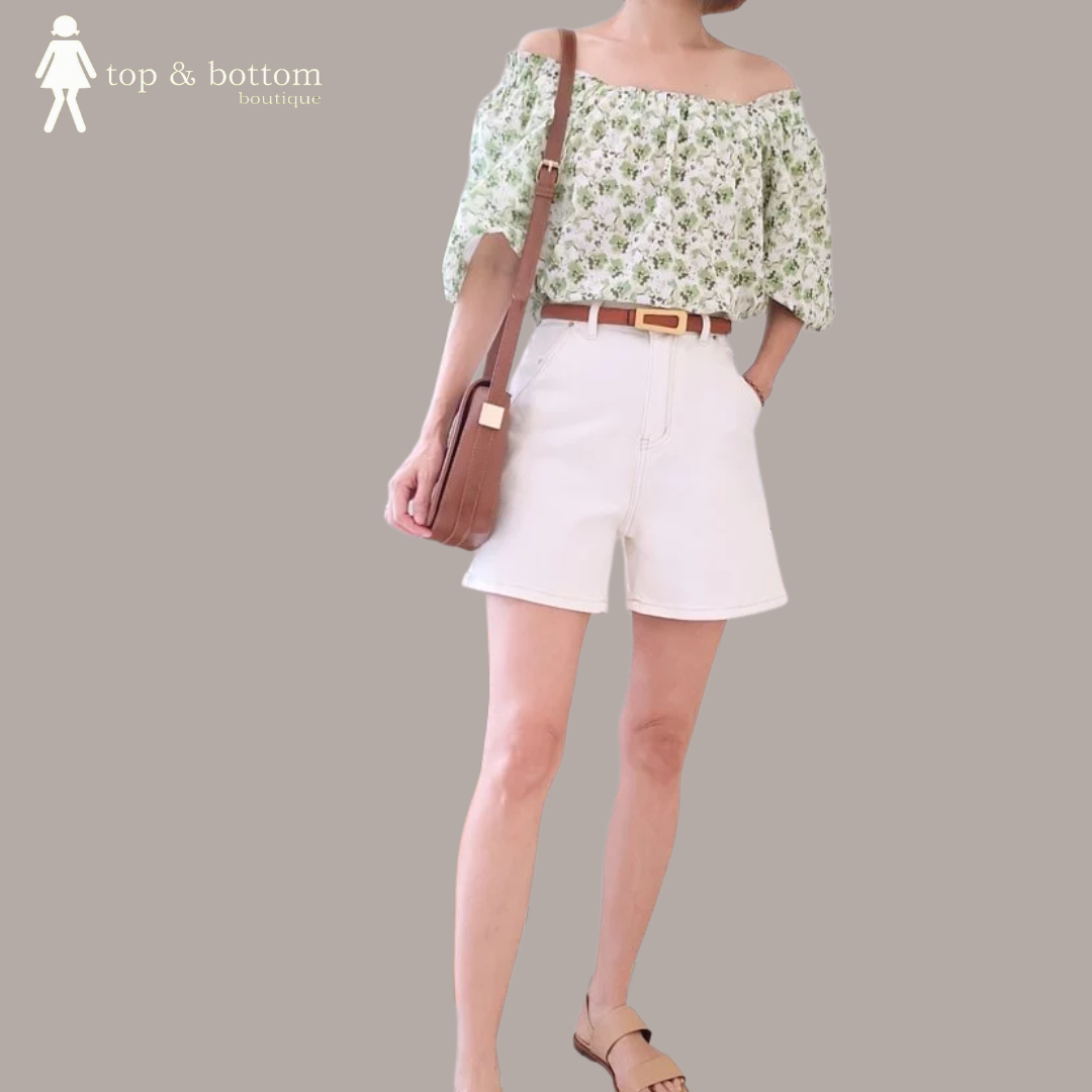 FLORAL PUFFY SLEEVE BLOUSE
