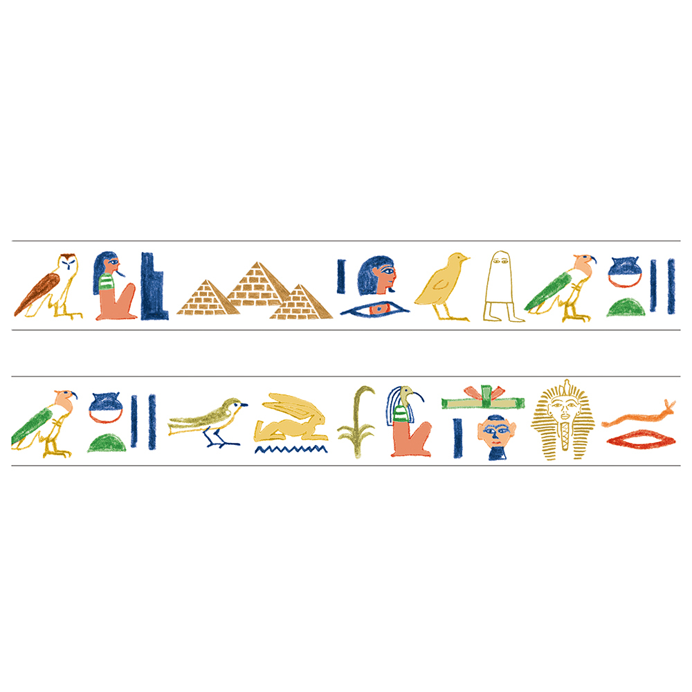 古埃及學 圖鑑系列 和紙膠帶 ｜日本STUDY HOLIC
