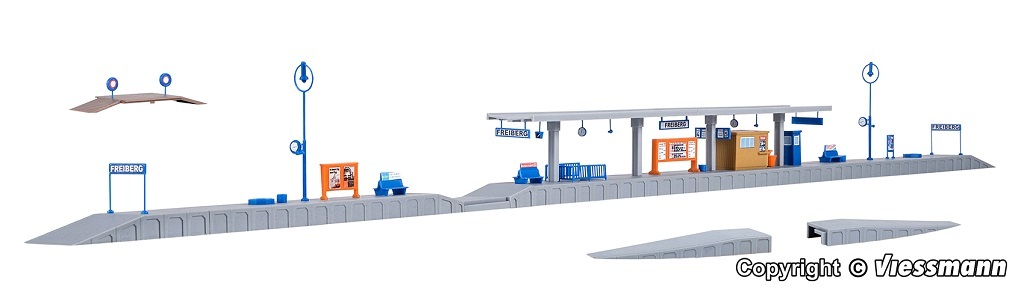 Kibri 37503 N scle Platform Freiberg kit.