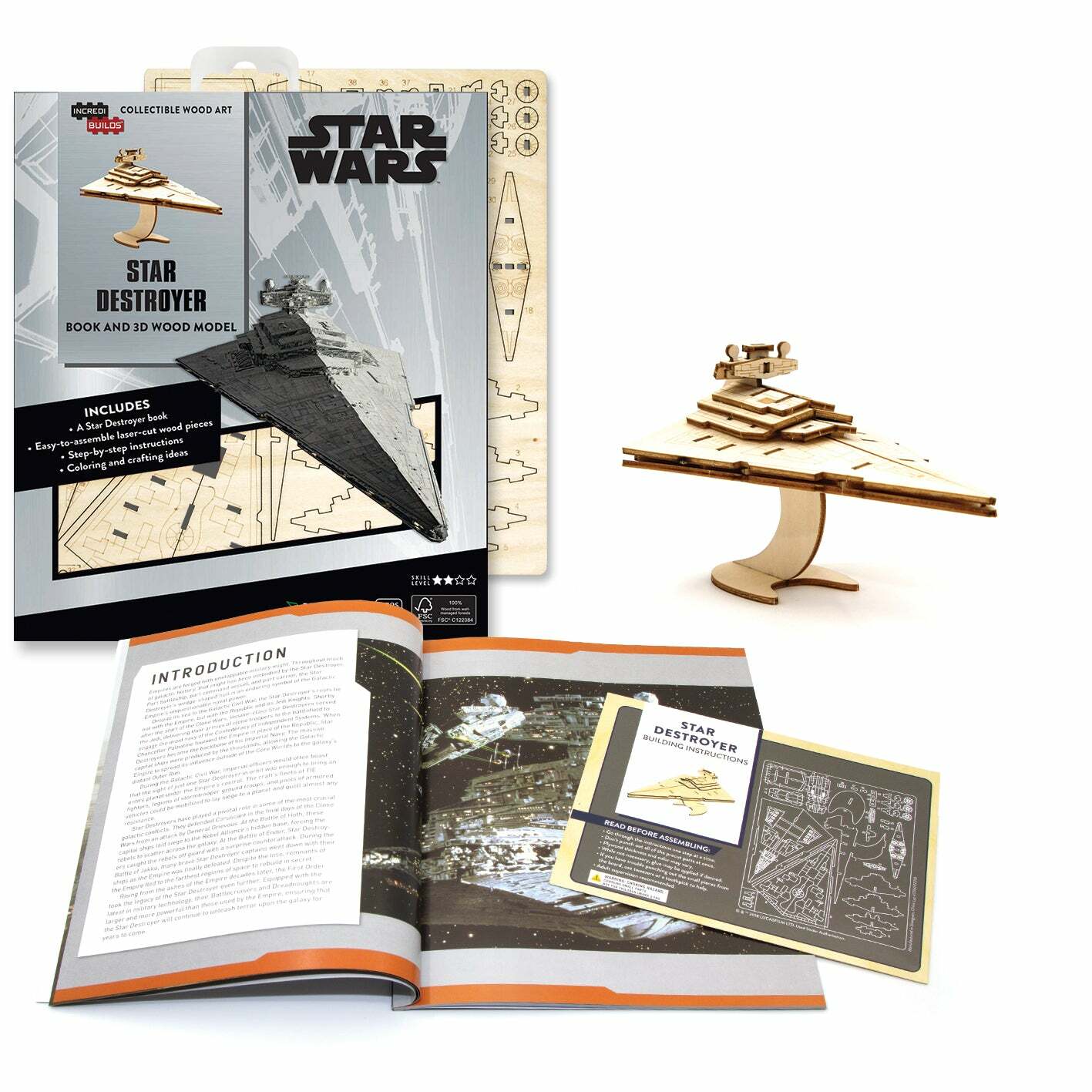 INCREDIBUILDS 3D PLYWOOD PUZZLE - Star War: Star Destroyer