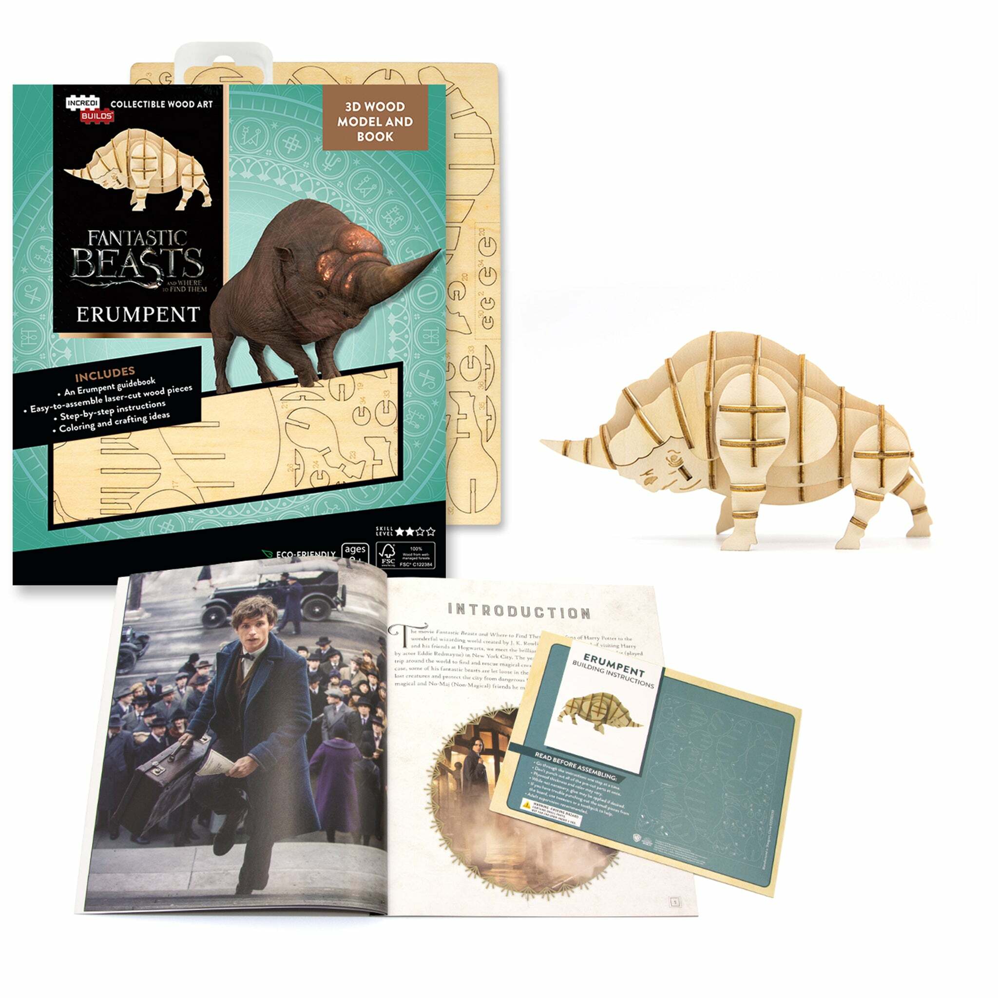 INCREDIBUILDS 3D PLYWOOD PUZZLE - Fantasitic Beast: Erumpent