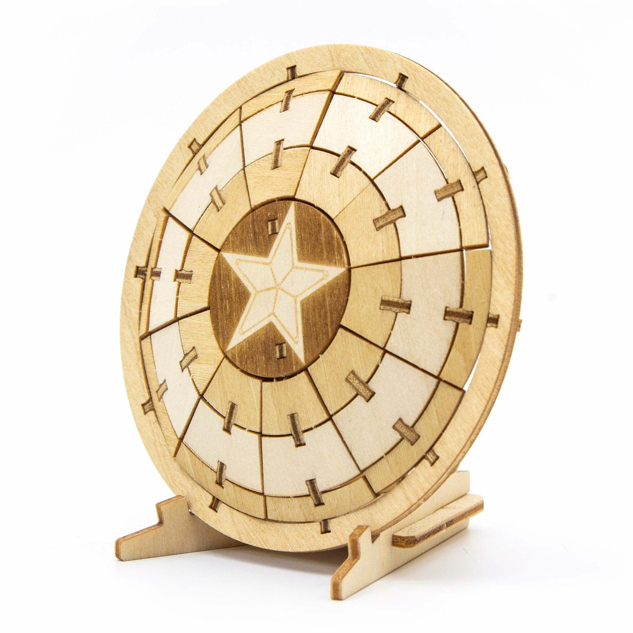 INCREDIBUILDS 3D PLYWOOD PUZZLE - Marvel: Captain America, Captain America Shield Kit+