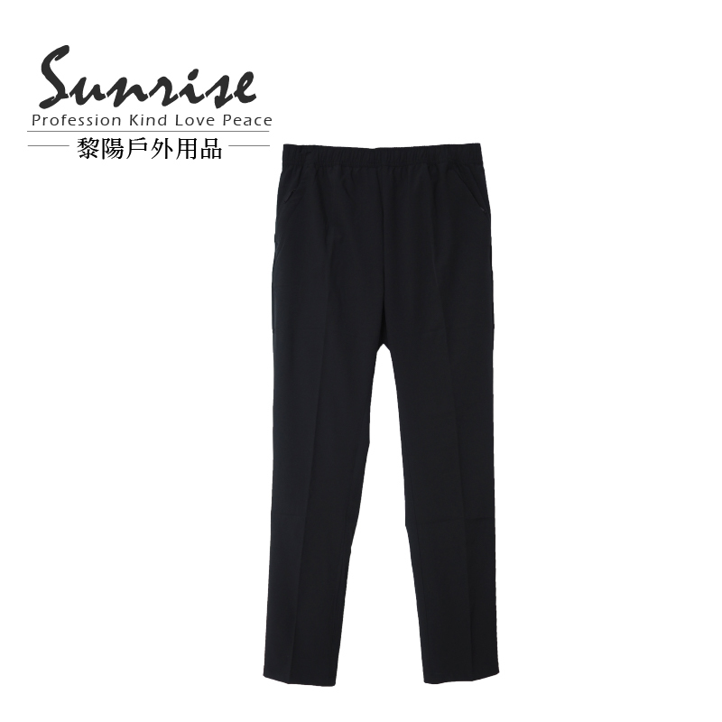 四彈抗UV透氣鬆緊排汗褲 中性款 (黑) 保暖/彈性/排汗透氣/登山休閒 21CSQ91103