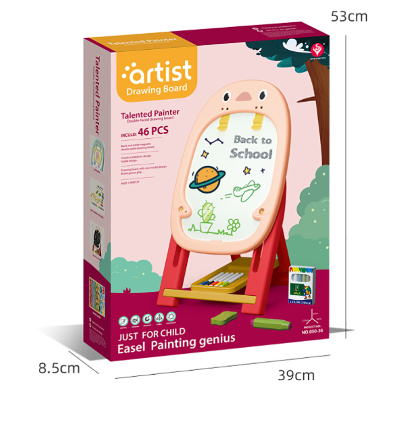 盒裝玩具-磁性畫板企鵝支架式畫寫板 050-36
