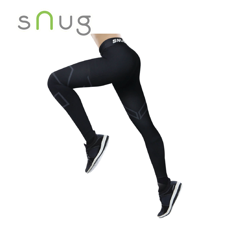 sNug 台灣 全壓式強肌力壓縮褲 女款 黑 壓縮/保護/防曬/透氣快乾 21SNC024W