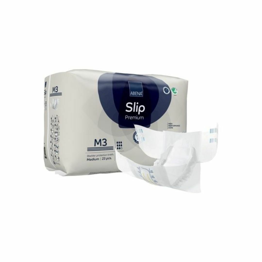 Abena 雅保 - Slip Premium M3 加強日用成人紙尿片 (中) | (原箱4包 x 23片)