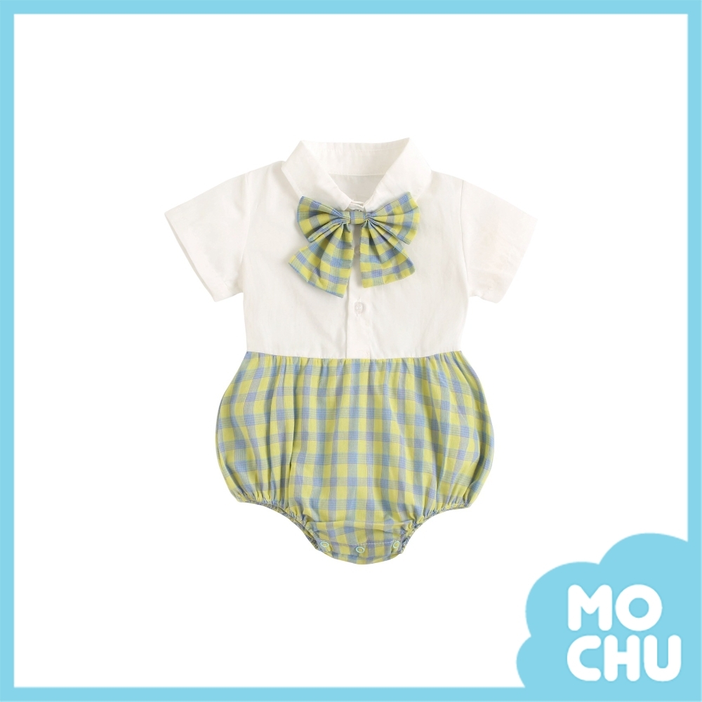 學院風格子包屁衣(兩色)