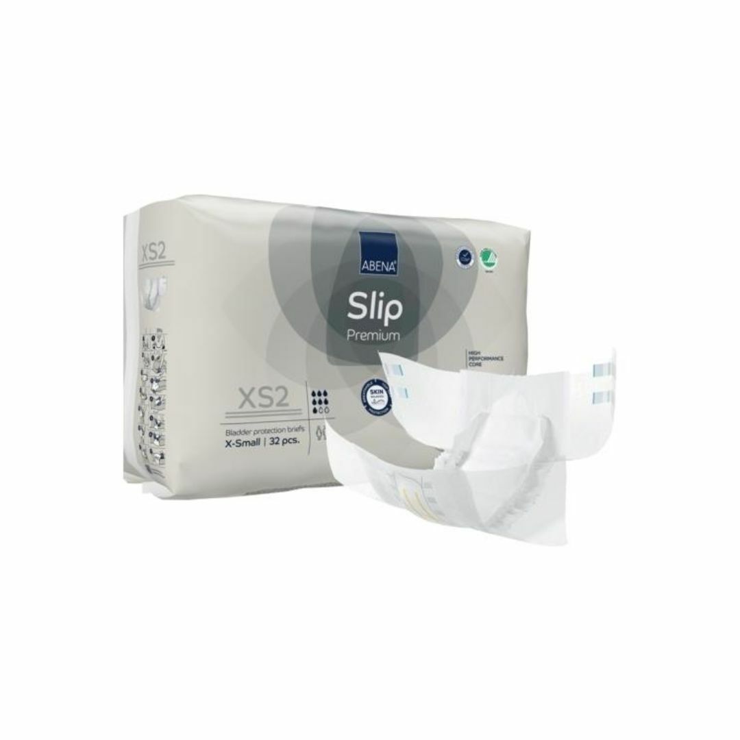 Abena 雅保 - Slip Premium XS2 標準日用成人紙尿片 (加細) | (原箱4包 x 32片)