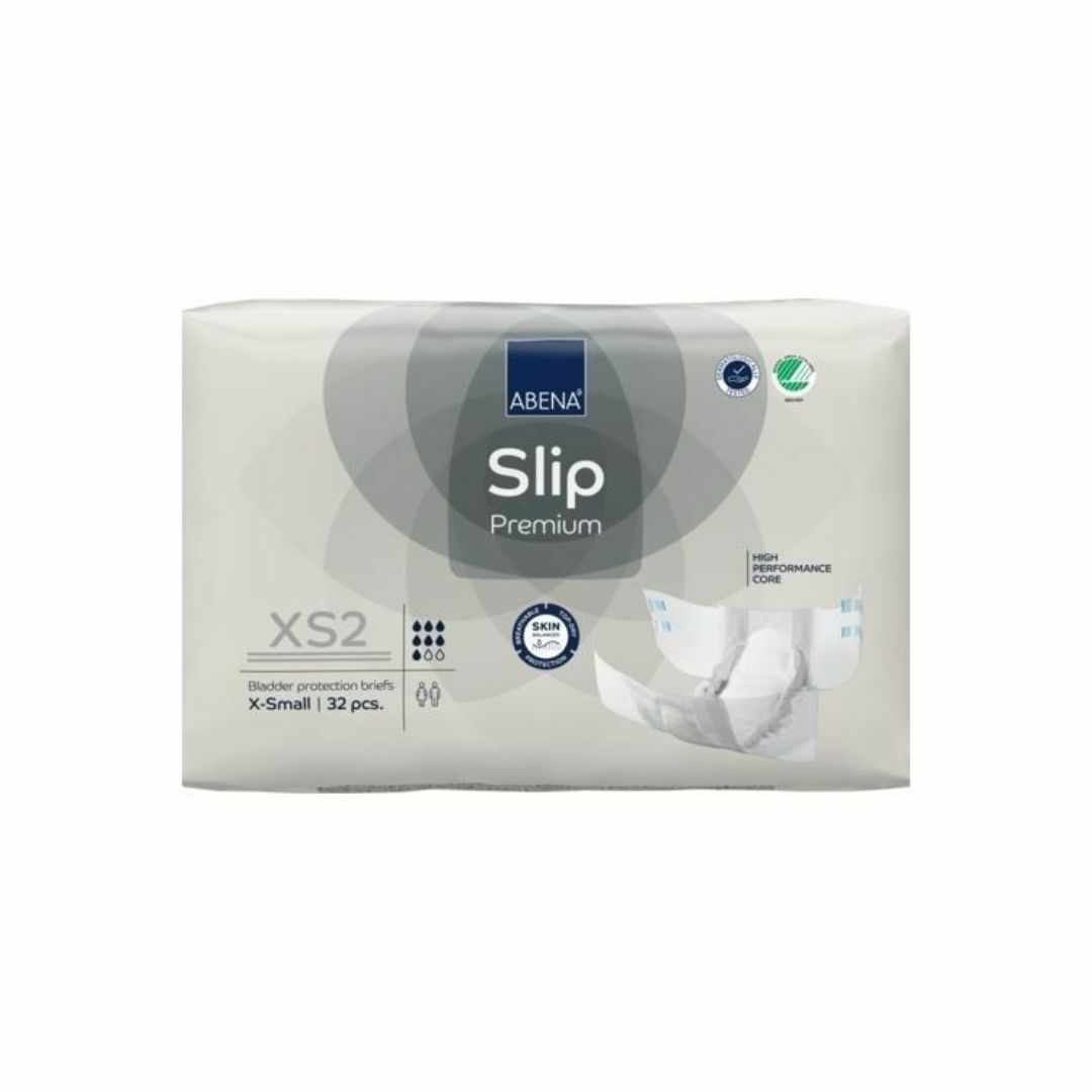 Abena 雅保 - Slip Premium XS2 標準日用成人紙尿片 (加細) | (原箱4包 x 32片)