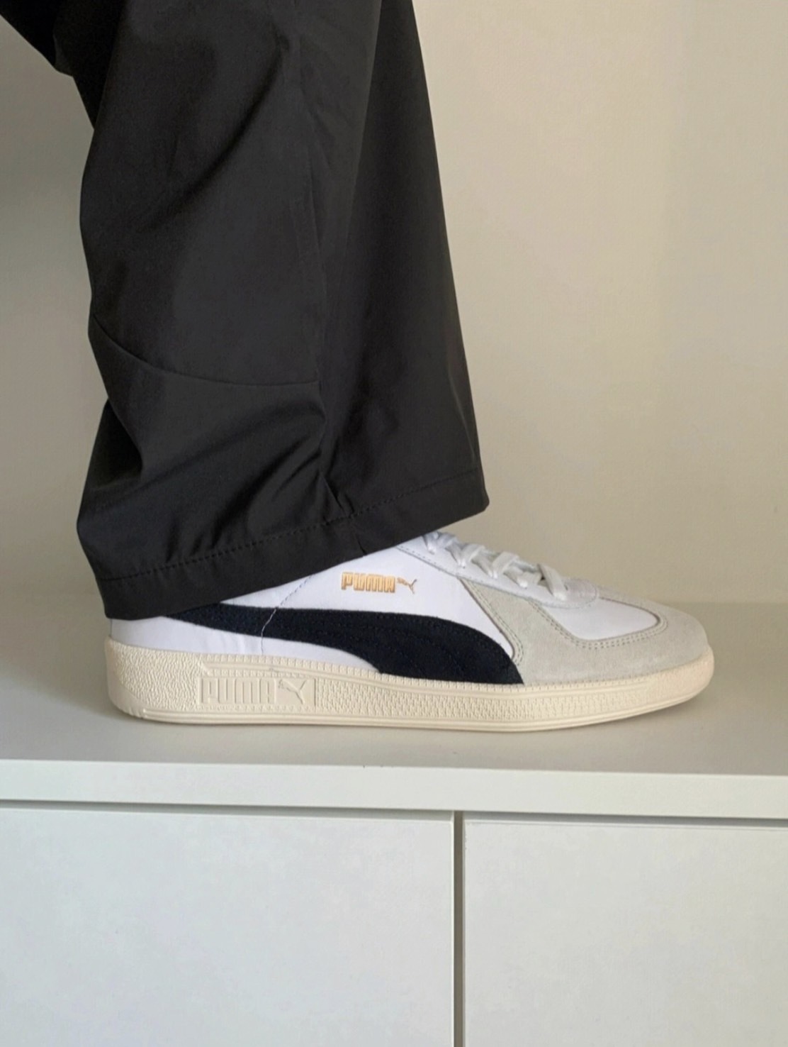 PUMA ARMY TRAINER 德訓鞋 黑芝麻燕麥 (38660701)