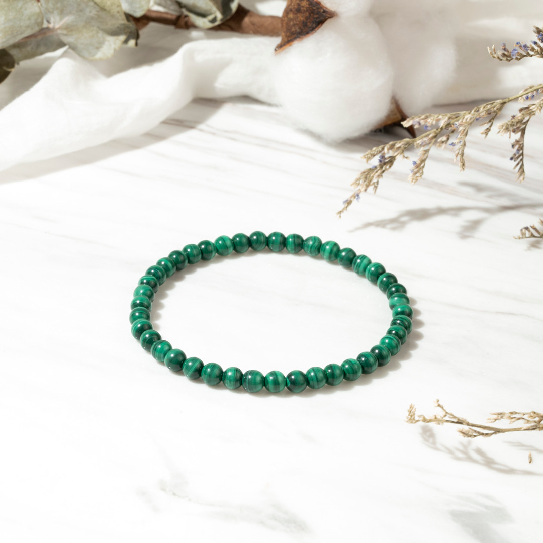 無瑕】孔雀翎羽-孔雀石手鍊